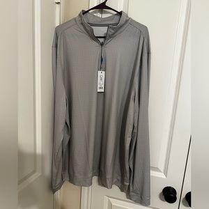NWT Southern Tide quarter zip shirt. Steel grey. Size XXL.